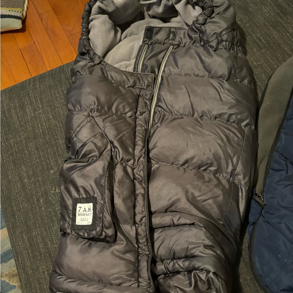 7am enfant evolution stroller blanket in dark brown